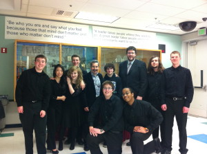 Bobby with Liberty HS Jazz Band