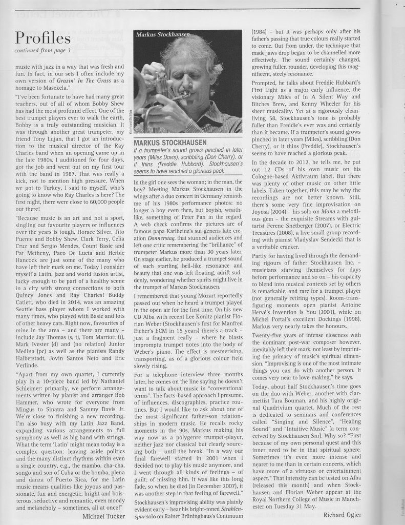 Jazz Journal Interview p.2